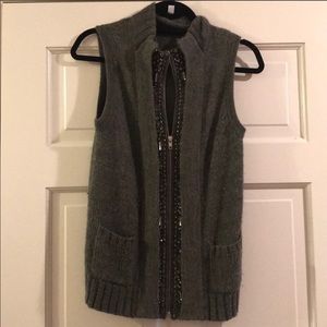 J. Crew Jewel Sweater Vest Cardigan